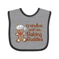 thumbnail image 1 of Inktastic Grandma and I Are Baking Buddies Boys or Girls Baby Bib, 1 of 4