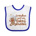 thumbnail image 1 of Inktastic Grandma and I Are Baking Buddies Boys or Girls Baby Bib, 1 of 4