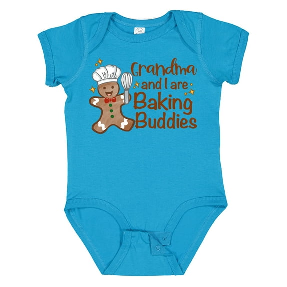 Inktastic Grandma and I Are Baking Buddies Boys or Girls Baby Bodysuit