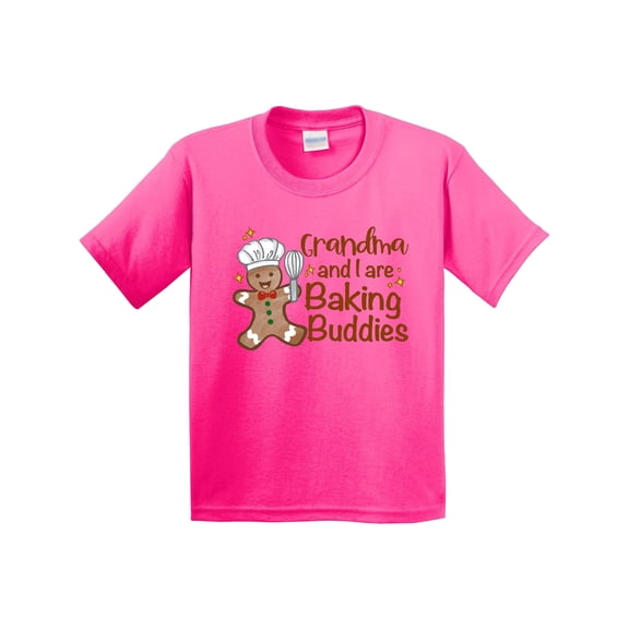 Inktastic Grandma and I Are Baking Buddies Youth T-Shirt