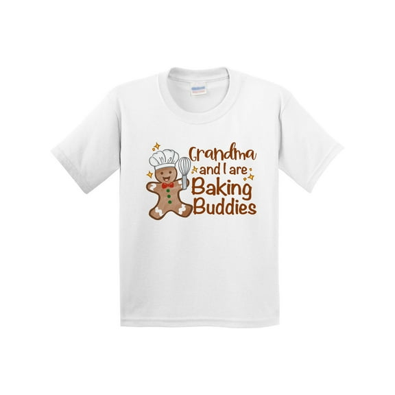 Inktastic Grandma and I Are Baking Buddies Youth T-Shirt
