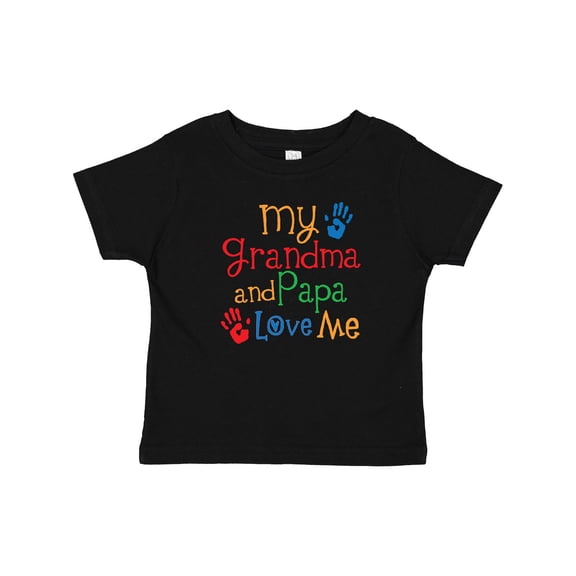 Inktastic Grandma and Papa Love Me Boys or Girls Baby T-Shirt