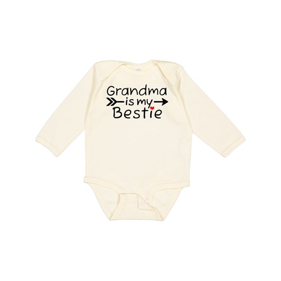 Inktastic Grandma is My Bestie Boys or Girls Long Sleeve Baby Bodysuit