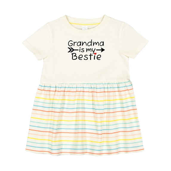 Inktastic Grandma is My Bestie Girls Baby Dress