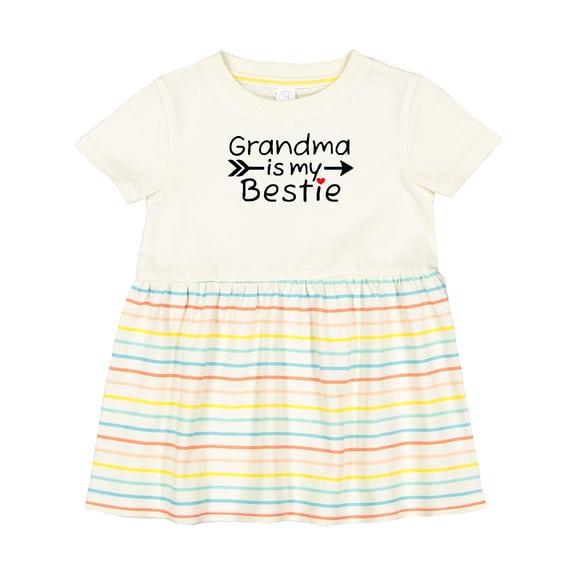 Inktastic Grandma is My Bestie Girls Baby Dress