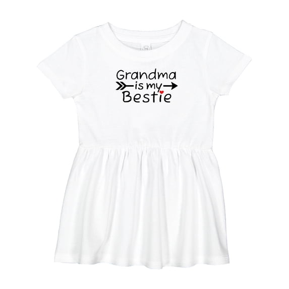 Inktastic Grandma is My Bestie Girls Baby Dress