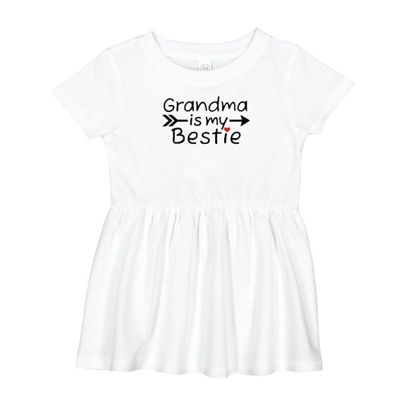 Inktastic Grandma is My Bestie Girls Baby Dress