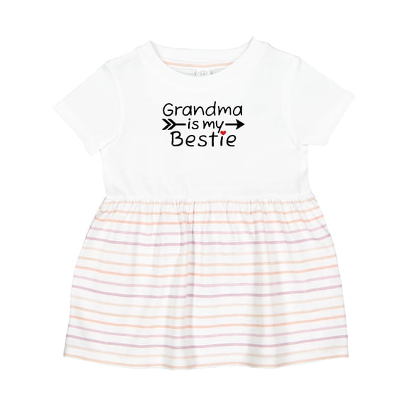 Inktastic Grandma is My Bestie Girls Baby Dress
