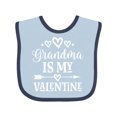 thumbnail image 1 of Inktastic Grandma is My Valentine Boys or Girls Baby Bib, 1 of 4