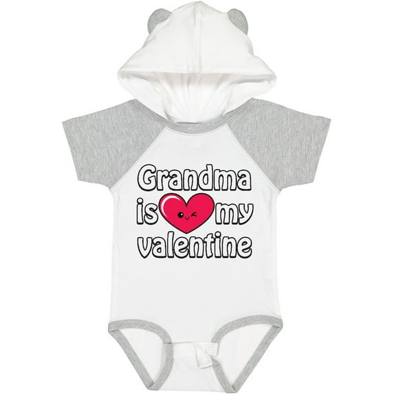 Inktastic Grandma is My Valentine Boys or Girls Baby Bodysuit