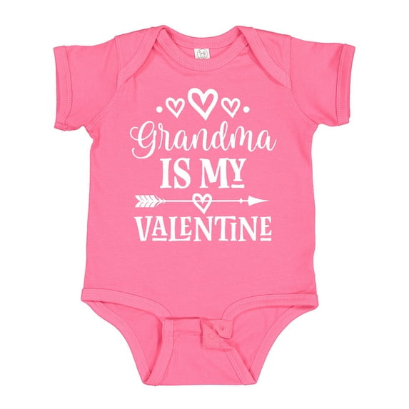 Inktastic Grandma is My Valentine Boys or Girls Baby Bodysuit