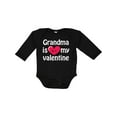 thumbnail image 1 of Inktastic Grandma is My Valentine Boys or Girls Long Sleeve Baby Bodysuit, 1 of 5