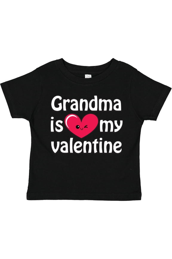 Grandma is My Valentine Boys or Girls Toddler T-Shirt