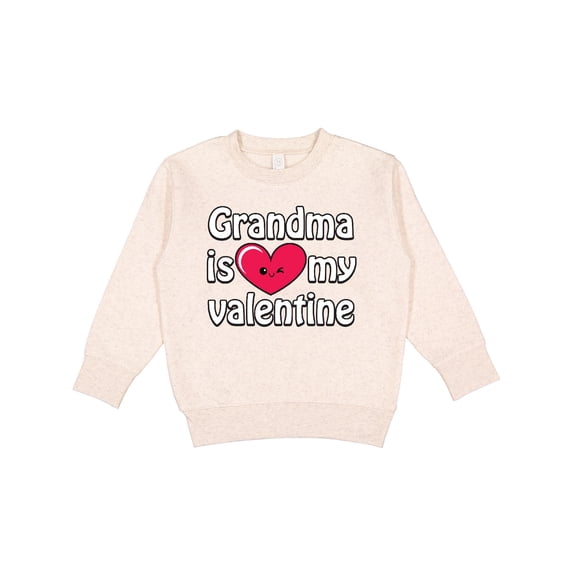 Inktastic Grandma is My Valentine Toddler Sweatshirt