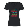 thumbnail image 1 of Inktastic Grandma is Never too Old to be Excited for Christmas Women's V-Neck T-Shirt, 1 of 5