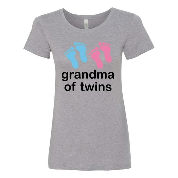 Inktastic Grandma of Twins Boy Girl Women's T-Shirt