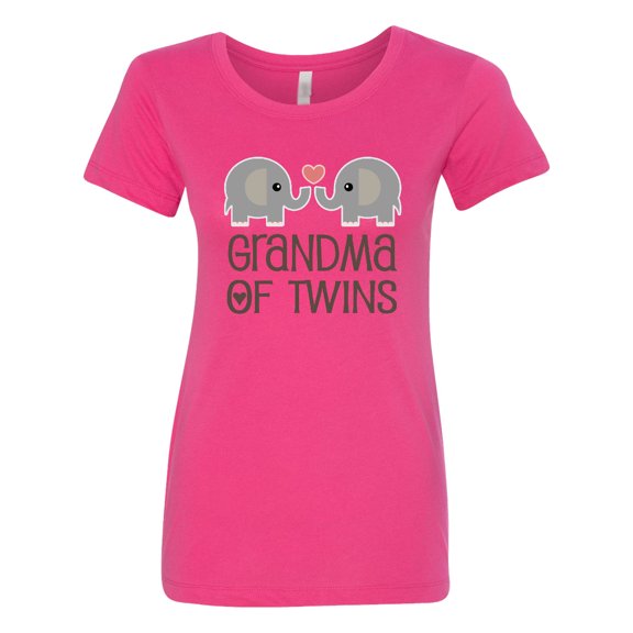 Inktastic Grandma of Twins for Grandmother Women's T-Shirt