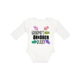 thumbnail image 1 of Inktastic Grandma's Fishing Buddy with Colorful Fish Boys or Girls Long Sleeve Baby Bodysuit, 1 of 5