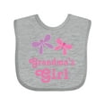 thumbnail image 1 of Inktastic Grandma's Girl Grandchild Butterfly Girls Baby Bib, 1 of 4