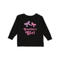 thumbnail image 1 of Inktastic Grandma's Girl Grandchild Butterfly Girls Long Sleeve Toddler T-Shirt, 1 of 5