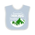 thumbnail image 1 of Inktastic Grandma's Hiking Buddy with Mountains and Trees Boys or Girls Baby Bib, 1 of 4