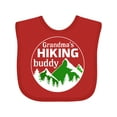 thumbnail image 1 of Inktastic Grandma's Hiking Buddy with Mountains and Trees Boys or Girls Baby Bib, 1 of 4