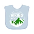 thumbnail image 1 of Inktastic Grandma's Hiking Buddy with Mountains and Trees Boys or Girls Baby Bib, 1 of 4