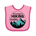 thumbnail image 1 of Inktastic Grandma's Hiking Buddy with Mountains and Trees Boys or Girls Baby Bib, 1 of 4