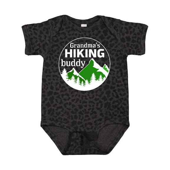 Inktastic Grandma's Hiking Buddy with Mountains and Trees Boys or Girls Baby Bodysuit