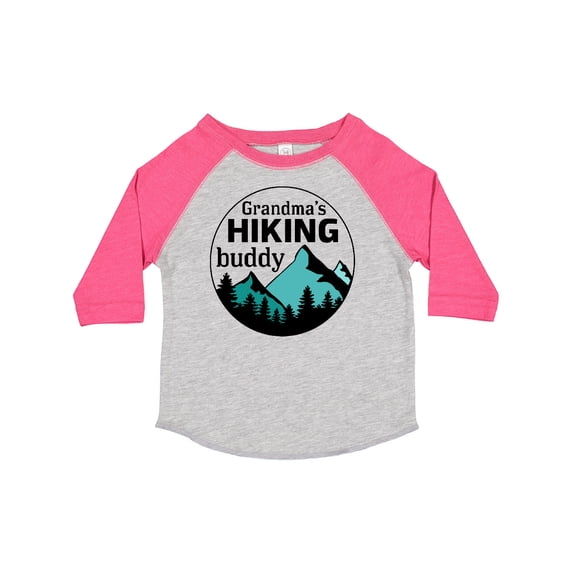 Inktastic Grandma's Hiking Buddy with Mountains and Trees Boys or Girls Toddler T-Shirt