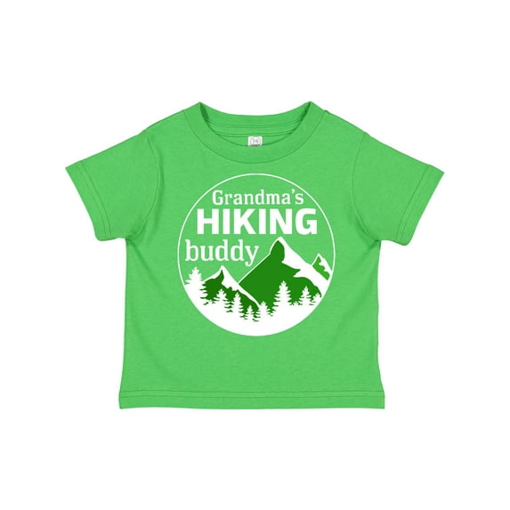 Inktastic Grandma's Hiking Buddy with Mountains and Trees Boys or Girls Toddler T-Shirt