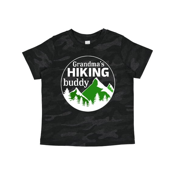 Inktastic Grandma's Hiking Buddy with Mountains and Trees Boys or Girls Toddler T-Shirt