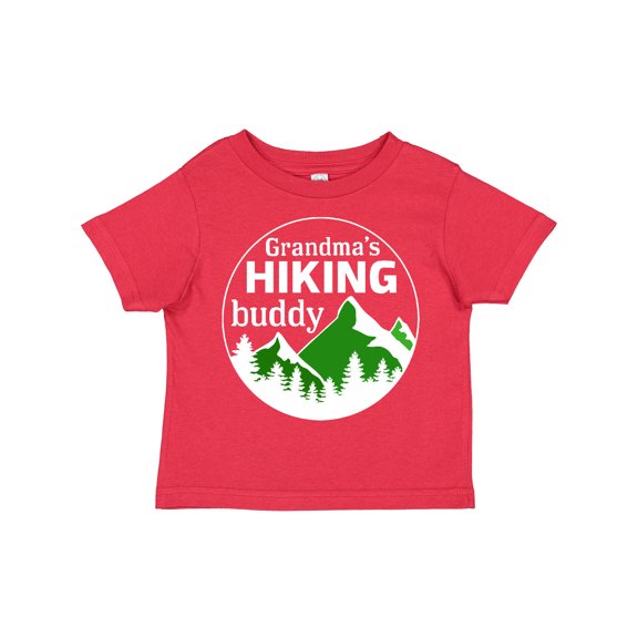 Inktastic Grandma's Hiking Buddy with Mountains and Trees Boys or Girls Toddler T-Shirt