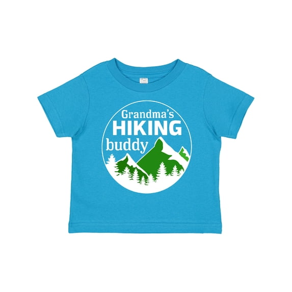 Inktastic Grandma's Hiking Buddy with Mountains and Trees Boys or Girls Toddler T-Shirt