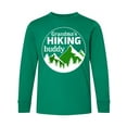 thumbnail image 1 of Inktastic Grandma's Hiking Buddy with Mountains and Trees Long Sleeve Youth T-Shirt, 1 of 5