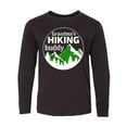 thumbnail image 1 of Inktastic Grandma's Hiking Buddy with Mountains and Trees Long Sleeve Youth T-Shirt, 1 of 5