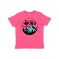thumbnail image 1 of Inktastic Grandma's Hiking Buddy with Mountains and Trees Youth T-Shirt, 1 of 5