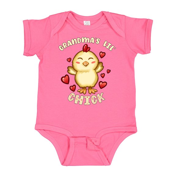 Inktastic Grandma's Lil' Chick Boys or Girls Baby Bodysuit