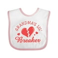 thumbnail image 1 of Inktastic Grandma's Lil' Heartbreaker Boys or Girls Baby Bib, 1 of 4