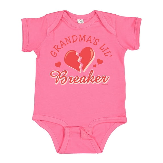 Inktastic Grandma's Lil' Heartbreaker Boys or Girls Baby Bodysuit