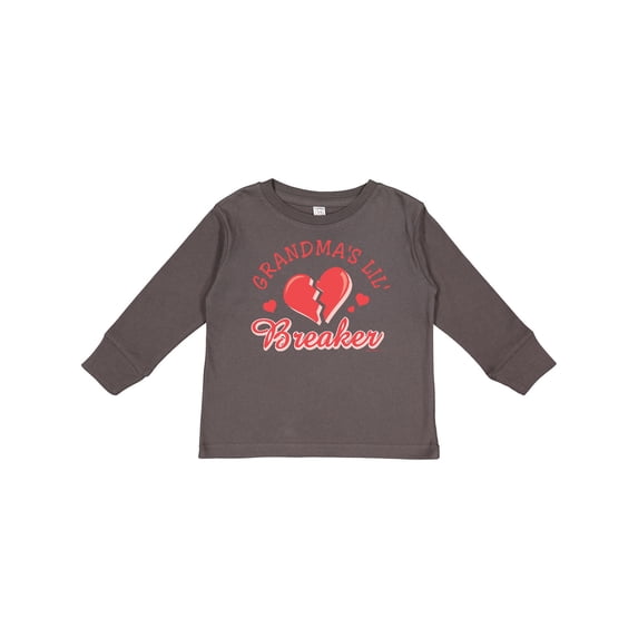 Inktastic Grandma's Lil' Heartbreaker Boys or Girls Long Sleeve Toddler T-Shirt