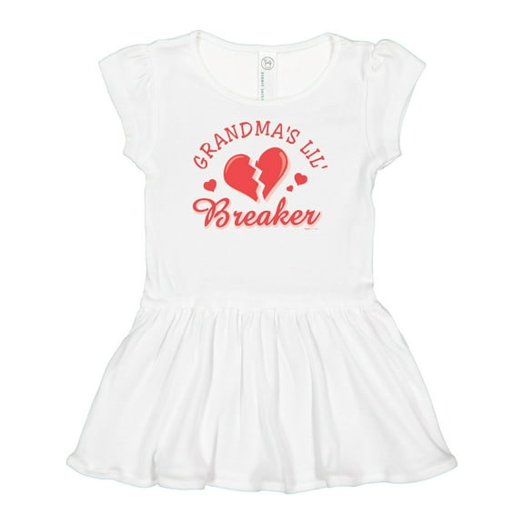Inktastic Grandma's Lil' Heartbreaker Girls Baby Dress