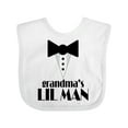 thumbnail image 1 of Inktastic Grandma's Lil Man Boys Baby Bib, 1 of 4