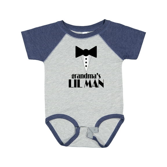 Inktastic Grandma's Lil Man Boys Baby Bodysuit
