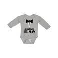 thumbnail image 1 of Inktastic Grandma's Lil Man Boys Long Sleeve Baby Bodysuit, 1 of 5