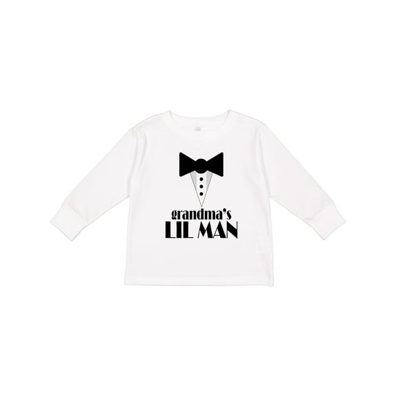 Inktastic Grandma's Lil Man Boys Long Sleeve Toddler T-Shirt