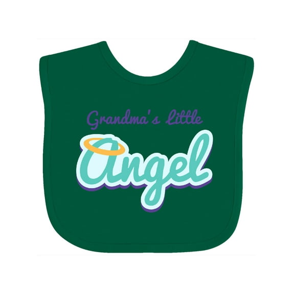 Inktastic Grandma's Little Angel Boys or Girls Baby Bib