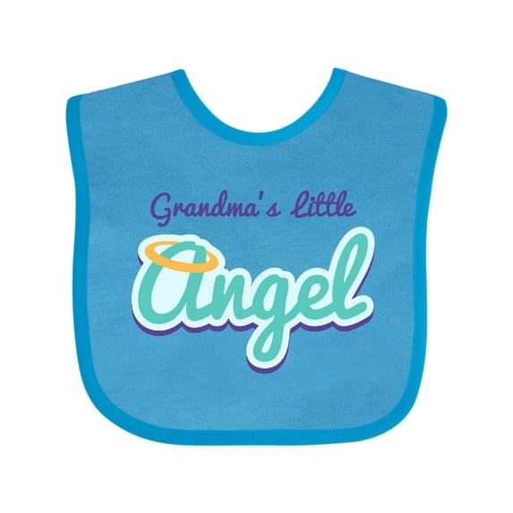 Inktastic Grandma's Little Angel Boys or Girls Baby Bib