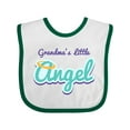thumbnail image 1 of Inktastic Grandma's Little Angel Boys or Girls Baby Bib, 1 of 4