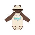 thumbnail image 1 of Inktastic Grandma's Little Angel Boys or Girls Long Sleeve Baby Bodysuit, 1 of 5